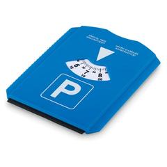 Vue Disque stationnement / scraper - Park & scrap de couleur bleu| Krokrodeal