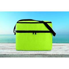 Vue Sac isotherme 2 compartiments - Casey de couleur vert| Krokrodeal