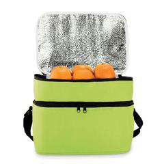 Vue Sac isotherme 2 compartiments - Casey de couleur vert| Krokrodeal