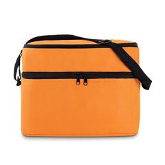 Vue Sac isotherme 2 compartiments - Casey de couleur orange| Krokrodeal