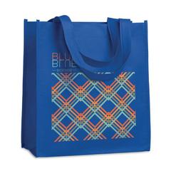 Vue Shopping bag en non tissé - Apo bag de couleur bleu| Krokrodeal