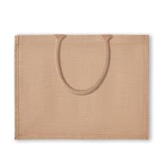 Vue Sac shopping en jute - Brick lane de couleur marron| Krokrodeal