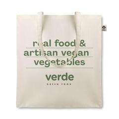 Vue Sac en coton bio 105 gr - Organic cottonel de couleur marron| Krokrodeal