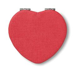 Vue Miroir en cœur, en PU - Glow heart de couleur rouge| Krokrodeal