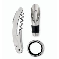 Vue Coffret bouteille set de vin - Settie de couleur noir| Krokrodeal
