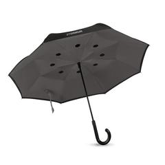 Vue Parapluie fermeture réversible - Dundee de couleur gris| Krokrodeal
