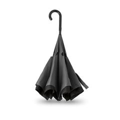 Vue Parapluie fermeture réversible - Dundee de couleur gris| Krokrodeal