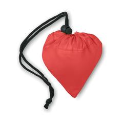 Vue Sac shopping pliable - Fresa de couleur rouge| Krokrodeal
