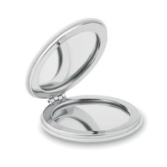 Vue Miroir rond en PU - Glow round de couleur blanc| Krokrodeal