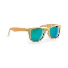 Vue Lunettes monture effet bois - Woodie de couleur marron| Krokrodeal