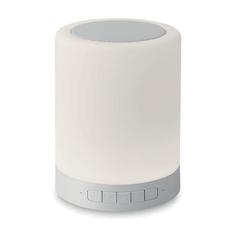 Vue Haut-parleur sans fil ambiance - Tatchi de couleur blanc| Krokrodeal