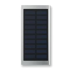 Vue Powerbank solaire 8000mAh - Solar powerflat de couleur gris| Krokrodeal