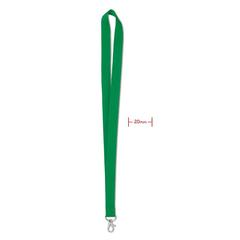 Vue Tour de cou 20 mm - Simple lany de couleur vert| Krokrodeal