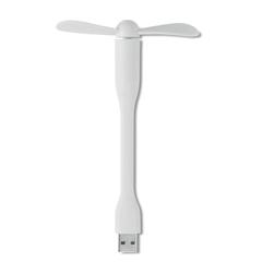 Vue Ventilateur USB Portable - Tatsumaki de couleur blanc| Krokrodeal