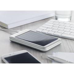 Vue Powerbank solaire 4000mAh - Solarflat de couleur gris| Krokrodeal