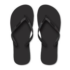 Vue Tongs PE - Honolulu de couleur noir| Krokrodeal