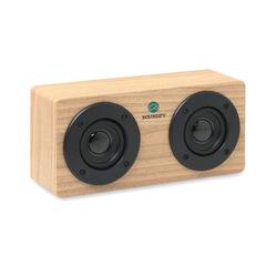 Vue Haut-parleur sans fil 2x3W - Sonictwo de couleur marron| Krokrodeal
