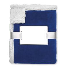 Vue Couverture PP / sherpa - Zermatt de couleur bleu| Krokrodeal