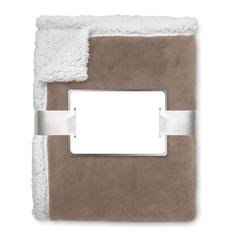 Vue Couverture PP / sherpa - Zermatt de couleur marron| Krokrodeal