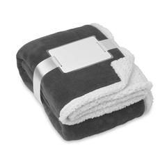 Vue Couverture PP / sherpa - Zermatt de couleur gris| Krokrodeal