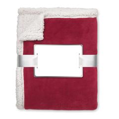 Vue Couverture PP / sherpa - Zermatt de couleur rouge| Krokrodeal