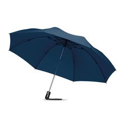 Vue Parapluie réversible pliable - Dundee foldable de couleur bleu| Krokrodeal
