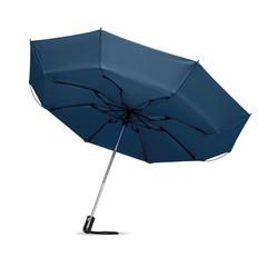 Vue Parapluie réversible pliable - Dundee foldable de couleur bleu| Krokrodeal