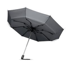 Vue Parapluie réversible pliable - Dundee foldable de couleur gris| Krokrodeal