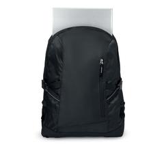 Vue Sac à dos en polyester - Tecnotrek de couleur noir| Krokrodeal