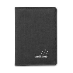 Vue Support de passeport 2 tons - Shieldoc de couleur noir| Krokrodeal