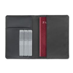 Vue Support de passeport 2 tons - Shieldoc de couleur noir| Krokrodeal