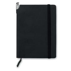 Vue Carnet A5 en PU - Softnote de couleur noir| Krokrodeal