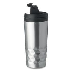 Vue Tasse double paroi 280 ml - Tampas de couleur gris| Krokrodeal