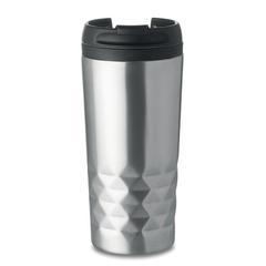 Vue Tasse double paroi 280 ml - Tampas de couleur gris| Krokrodeal