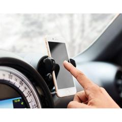 Vue Support de téléphone / voiture - Flexi de couleur noir| Krokrodeal