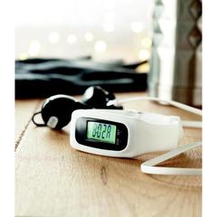 Vue Bracelet podomètre - Bratara de couleur blanc| Krokrodeal