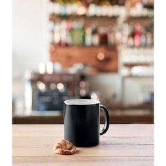 Vue Mug noir sublimation 300ml - Sublidark de couleur noir| Krokrodeal