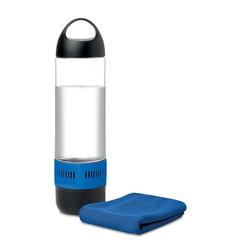 Vue Haut-parleur/serviette/gourde - Cool de couleur bleu| Krokrodeal
