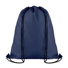 Vue Grand sac cordelette 210D - Pocket shoop de couleur bleu| Krokrodeal