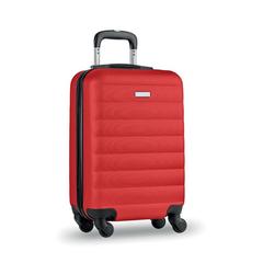 Vue Trolley rigide - Budapest de couleur rouge| Krokrodeal
