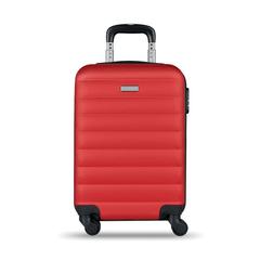 Vue Trolley rigide - Budapest de couleur rouge| Krokrodeal