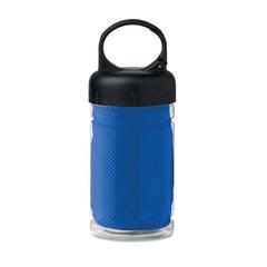Vue Bouteille serviette de sport - Fris de couleur bleu| Krokrodeal