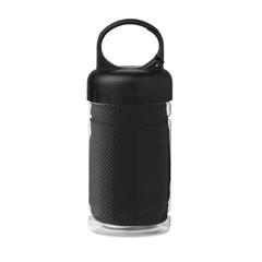 Vue Bouteille serviette de sport - Fris de couleur noir| Krokrodeal