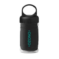 Vue Bouteille serviette de sport - Fris de couleur noir| Krokrodeal