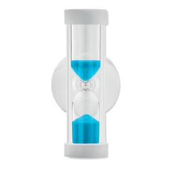 Vue Sablier (4 min) avec ventouse - Quickshower de couleur bleu| Krokrodeal