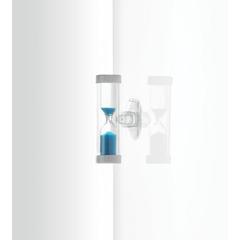 Vue Sablier (4 min) avec ventouse - Quickshower de couleur bleu| Krokrodeal