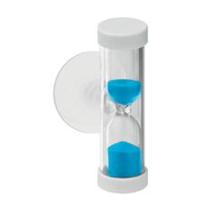 Vue Sablier (4 min) avec ventouse - Quickshower de couleur bleu| Krokrodeal