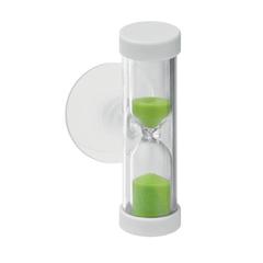 Vue Sablier (4 min) avec ventouse - Quickshower de couleur vert| Krokrodeal