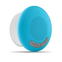 Vue Haut parleur de douche - Douche de couleur bleu| Krokrodeal