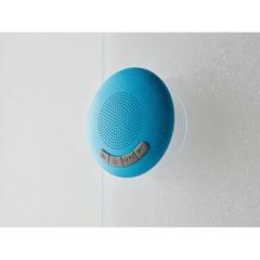 Vue Haut parleur de douche - Douche de couleur bleu| Krokrodeal